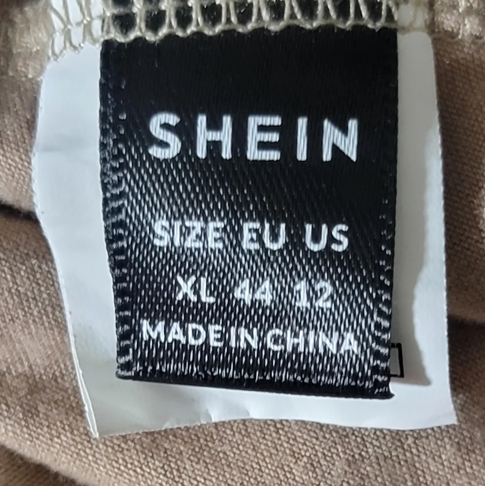 FIRM PRICE Shein tan sleeveless crew neck ruched side dress size XL - Picture 7 of 9